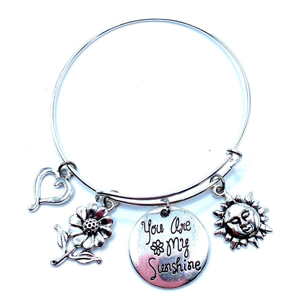 You Are My Sunshine Bracelet May Be Personalized